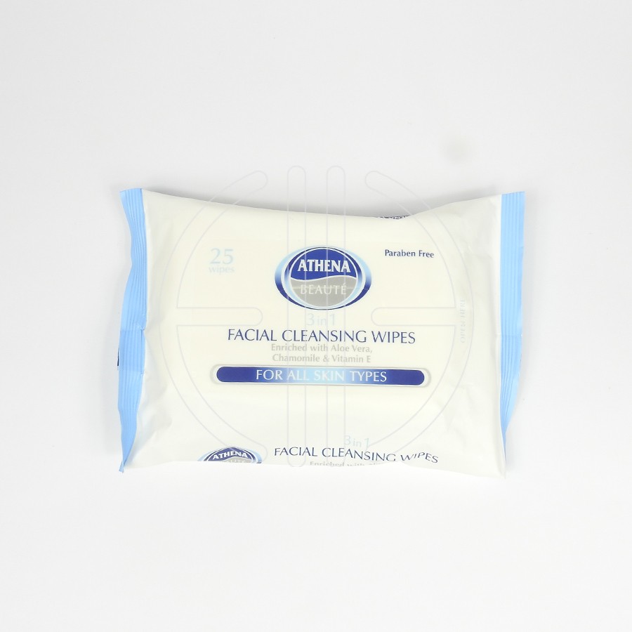 Athena Facial Cleansing Wipes 3in1-Мокри кърпички за почистване